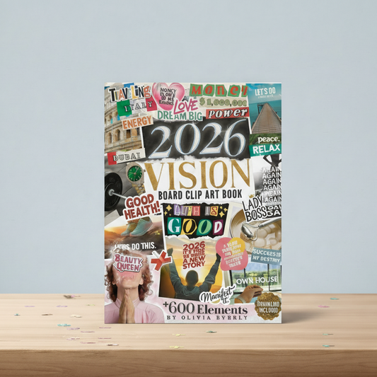 2026 Vision Board Clip Art Book