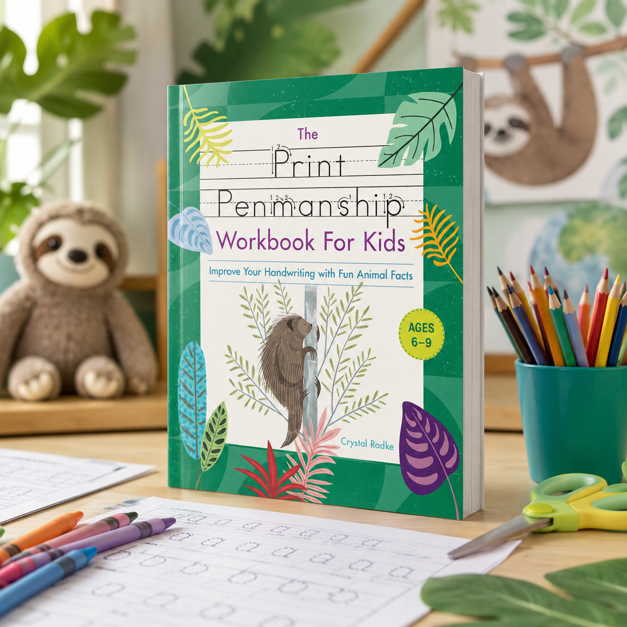 Print Penmanship Workbook for Kids